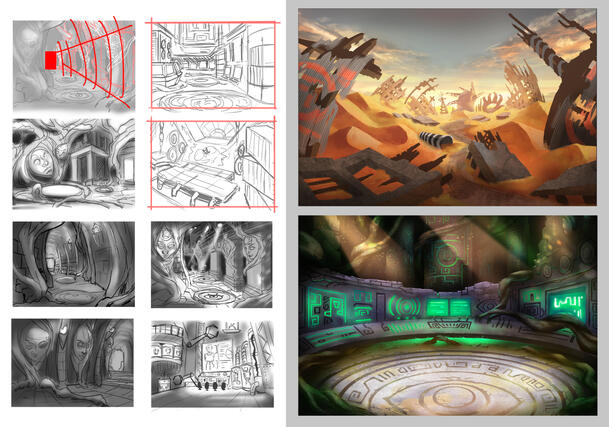 Story Tech Background Concepts (stage design)